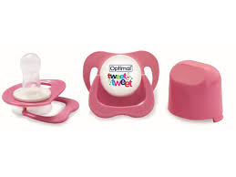 OPTIMAL ROUND NIPPLE SILICONE PACIFIER 6-18M OPB 1067 PINK