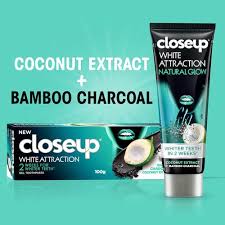 CLOSE UP COCONUT XTRCT+BAMBO CHARCOAL TP 75 ML