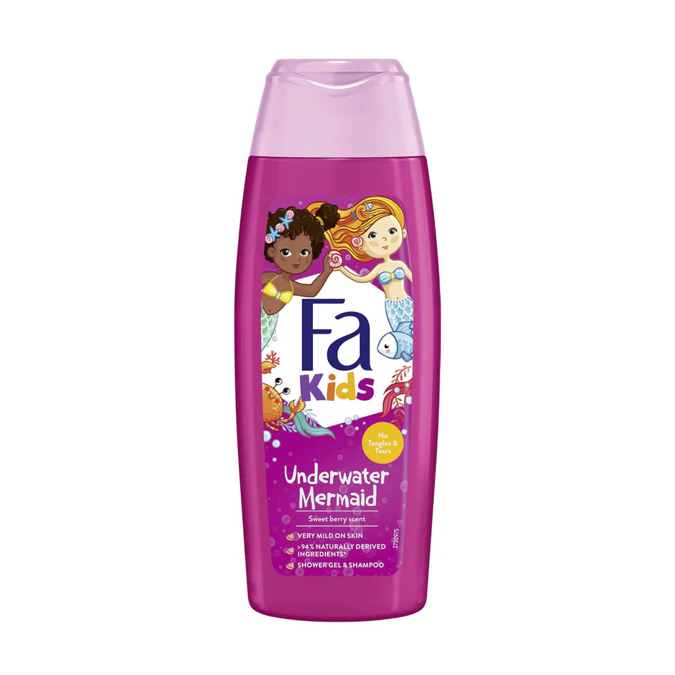 FA KIDS SHOWER GEL&SHAMPOO MERMAID 250 ML
