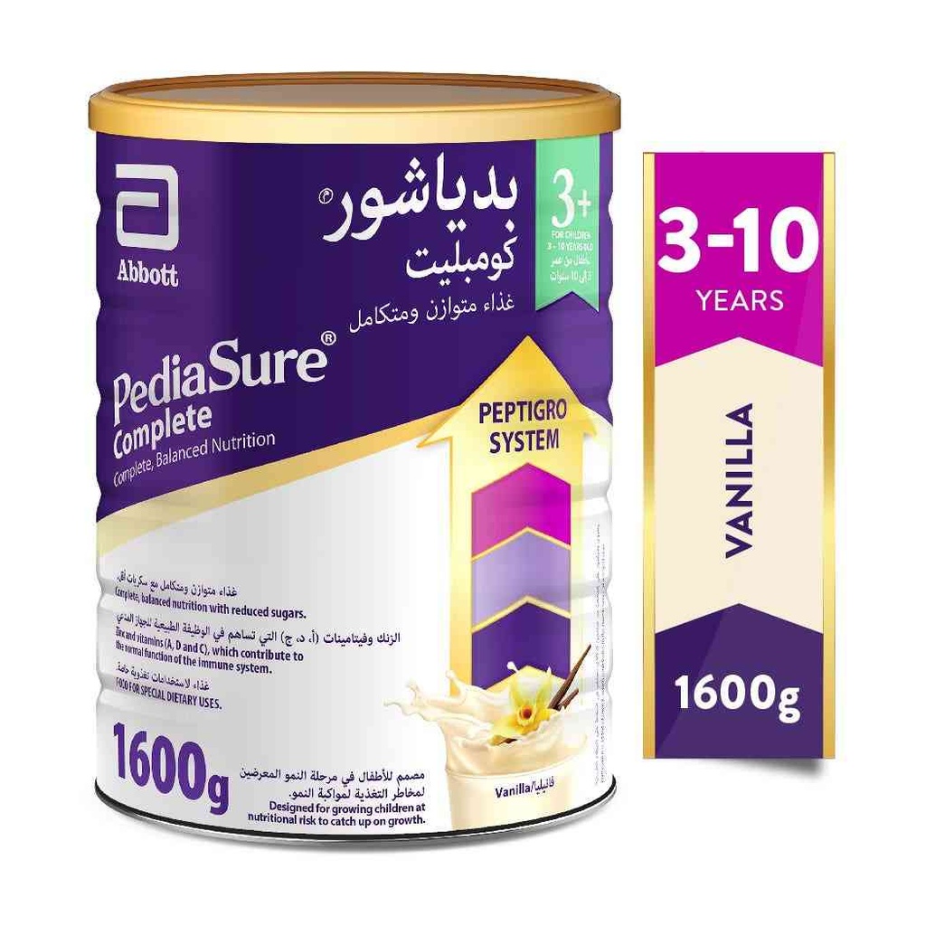PEDIASURE COMPLETE VANILLA NO 3 PLUS 1600 GM