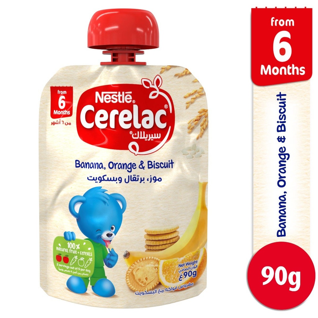 CERELAC BANANA.ORANGE BISCUIT 90 GM