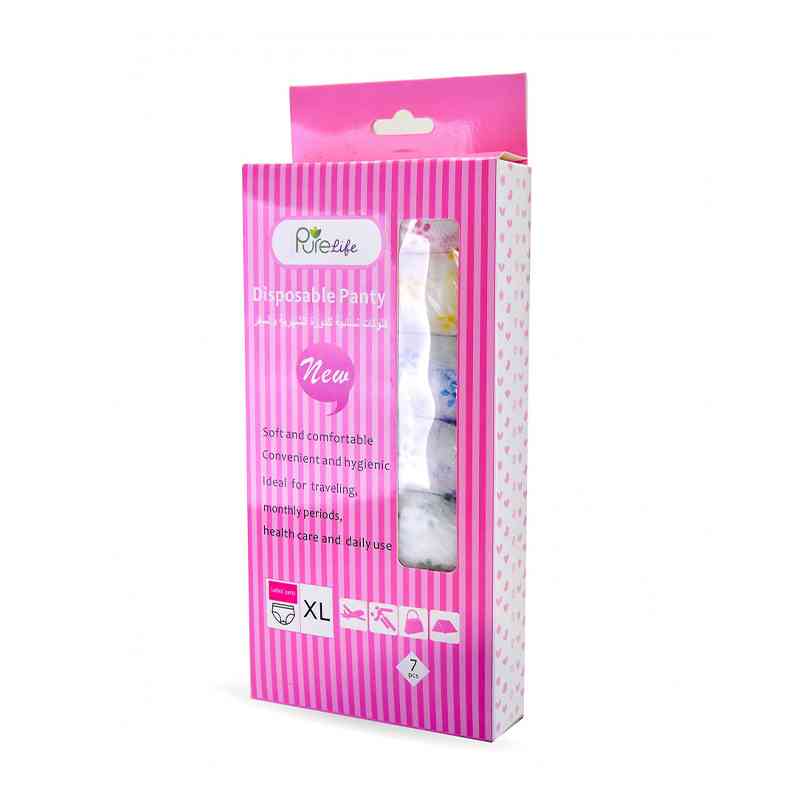 PURE LIFE PAPER PANTIES XL 7PCS