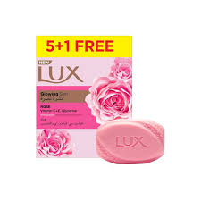 LUX SOAP GLOWING ROSE 75G 5 + 1 FREE