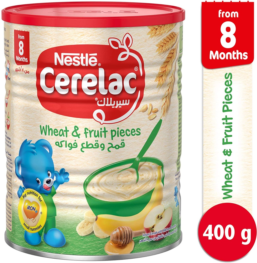 CERELAC WHEAT&FRUIT PIECES 400 G