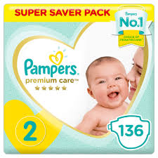 PAMPERS PREMIUM CARE NO 2 SMALL 1 X 136 3769