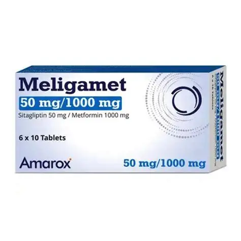 MELIGAMET 50MG/1000MG 60 TABS