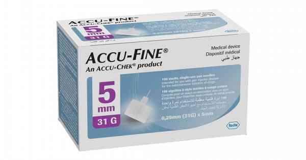 ACCU-FINE PEN NEEDLES 0.25MM 31 G 5MM 100
