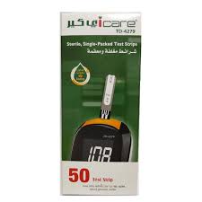 I CARE BLOOD GLUCOSE TEST 50 STRIP