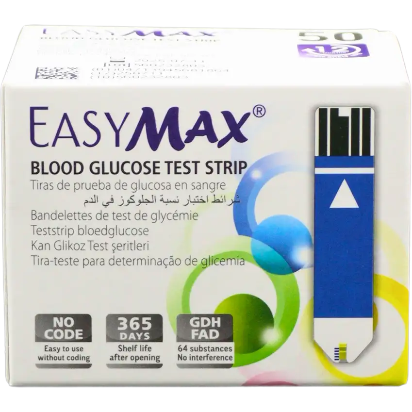 EASY MAX BLOOD GLUCOSE TEST STRIPS