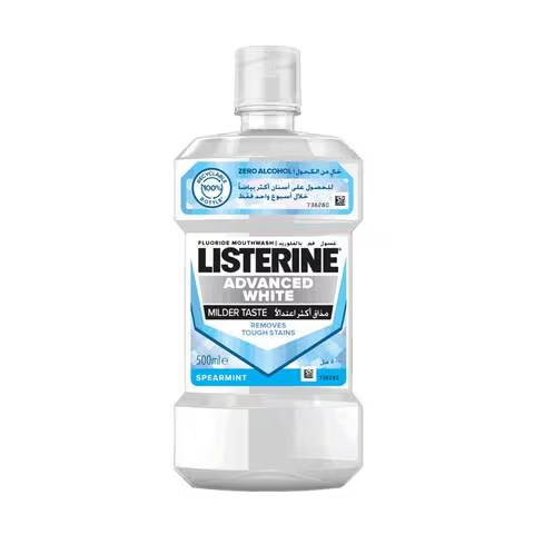LISTERINE MOUTH WASH ADVANCED WHITE 500 ML