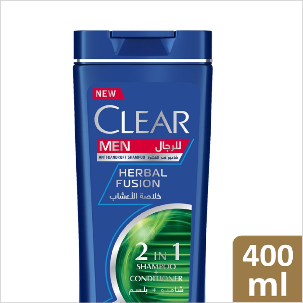 CLEAR SHAMPOO HERBAL FUSION MEN GINSENG400 ML