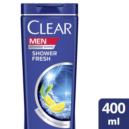 CLEAR SHAMPOO MEN SHOWER FRESH 400 ML