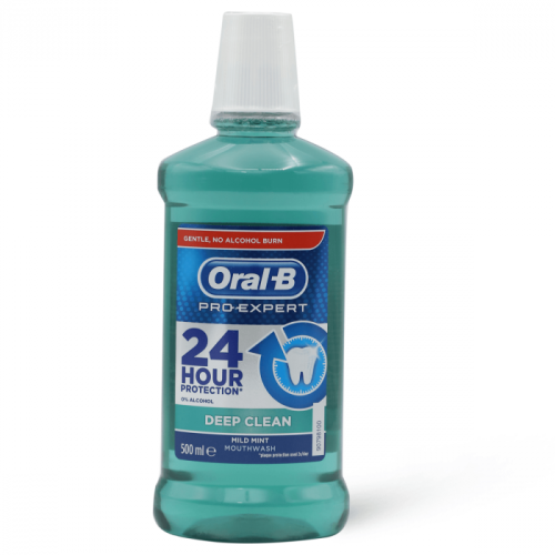 ORAL B DEEP CLEAN MILD MINT MOUTH WASH 500 ML