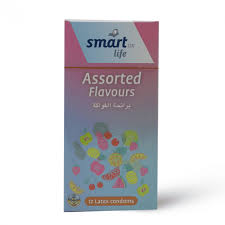 SMART LIFE ASSORTED FLAVOURS CONDOMS 12 LATEX