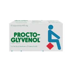 PROCTO-GLYVENOL 400 MG 10 SUPP