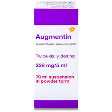 AUGMENTIN 228 MG/5ML SYRUP 70 ML