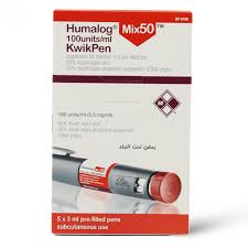 HUMALOG KWIK-PEN MIX50 SUSPENSION 5 PENS