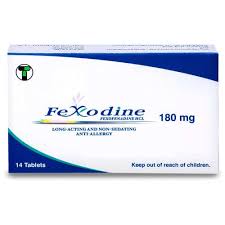 FEXODINE 180 MG 14 TABLET