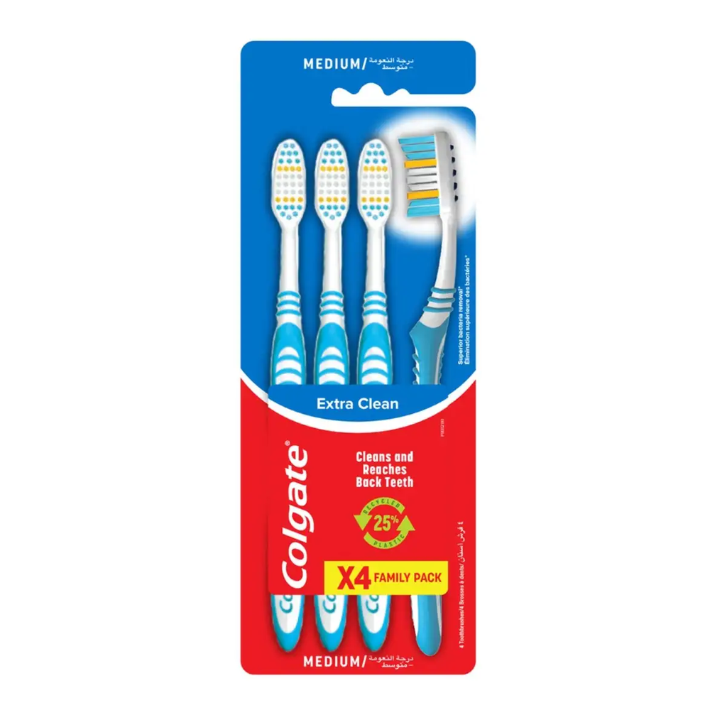 COLGATE EXTRA CLREAN TB MED 3 + 1 FREE 7229