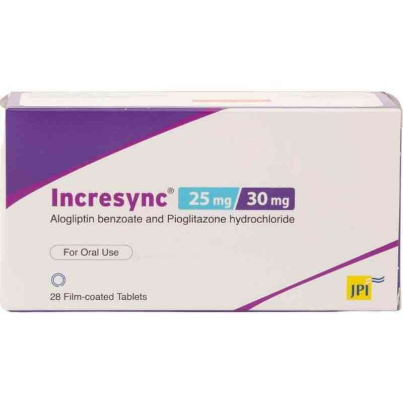 INCRESYNC 25 MG / 30 MG 28 F.C TAB