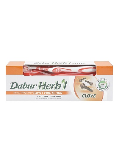 DABUR HERBAL CLOVE T / P 150 G + T / B FREE