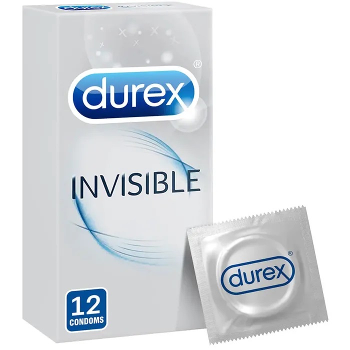 DUREX INVISIBLE EXTTRA THIN SENSITIVE 12  CONDOM