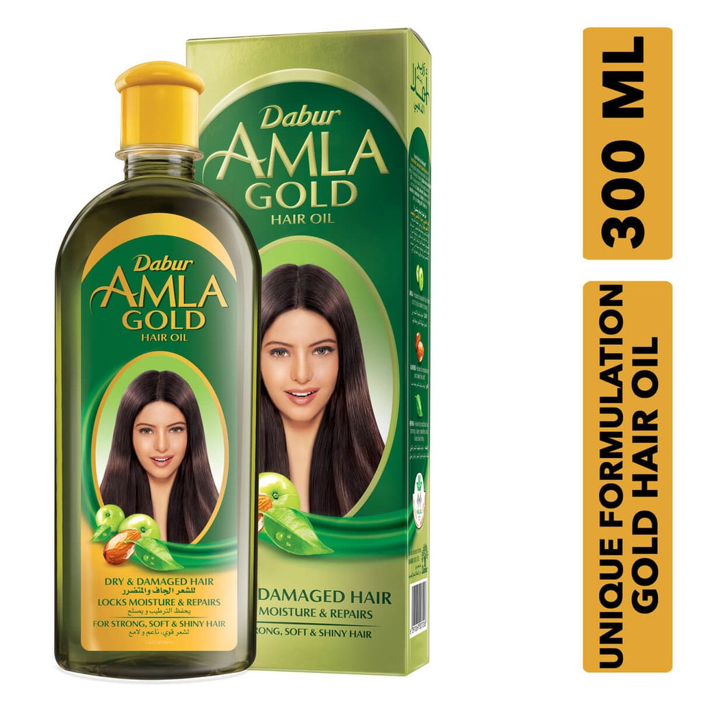 Dabur Amla Hair Oil Gold Moisture and Repairs 300 ML