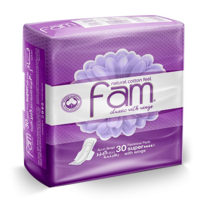 FAM REGULAR WINGS 30 Pad 1 Pack