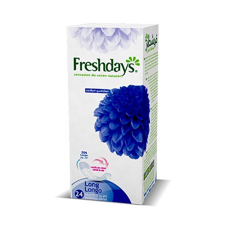 FRESHDAYS  COTTON NATUREL LONG 12 X 24