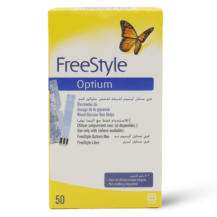 Free Style Glucose Test Strips 50 Pieces