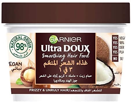 GARNIER UITRA DOUX SMOOTING HAIR FOOD 3*1 390 ML