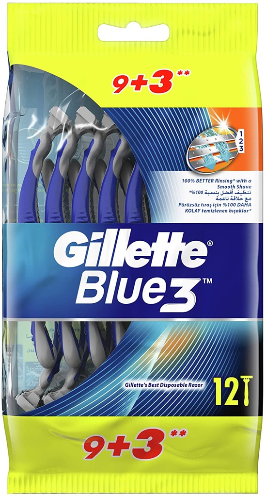 GILLETTE  BLUE3 8+4 (9+3)FREE