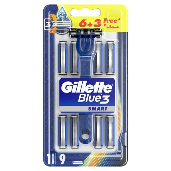 GILLETTE BLU 3 SMART 6+ 3 FREE 