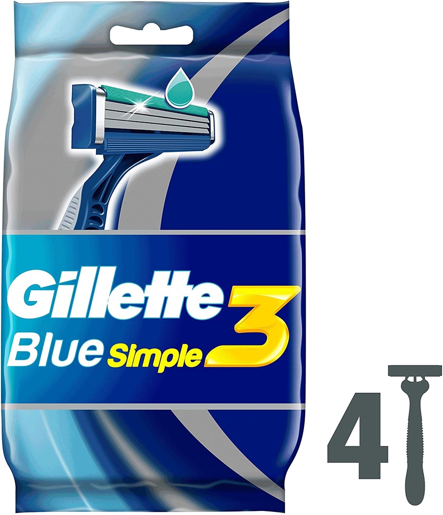 GILLETTE BLU SIMPLE 4 RAZOR 9646