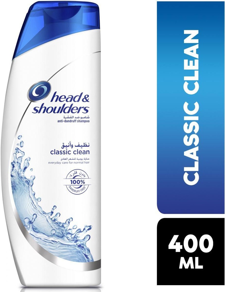 HEAD & SHOULDERS SHAMPOO CLASSIC CLEAN 400ML