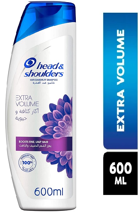 HEAD & SHOULDERS SHAMPOO EXTRA VOLUME 600ML