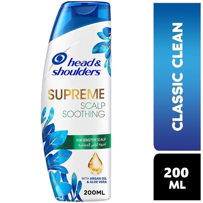 HEAD & SHOULDERS SUPREME SOOTHING SHAMPOO 200ML