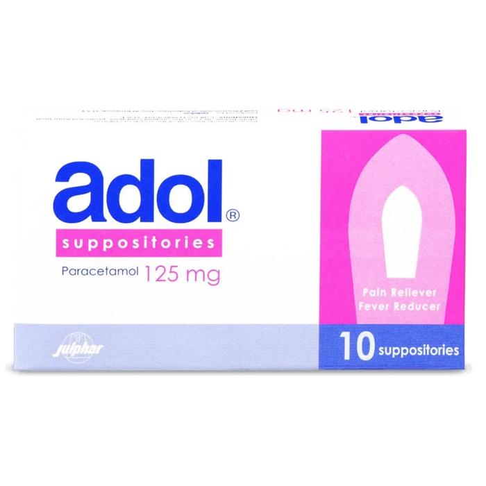 ADOL 125 MG RECTAL SUPPOSITORIES