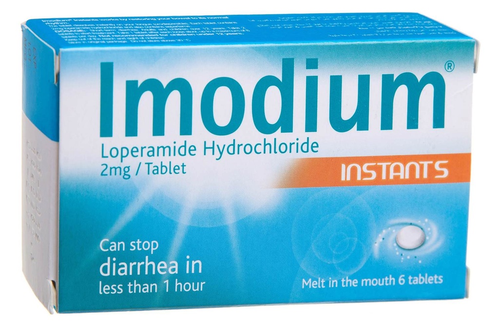 Imodium Antidiarrhoeal 2 Mg 6 Pieces