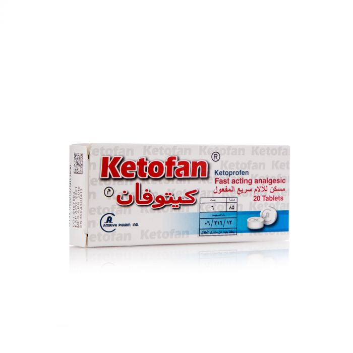 Ketofan Pain Relief Fast Acting Analgesic 20 Pieces