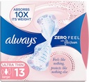 ALWAYS ULTRA ZERO FEEL LARGE 13 Pad 1 Pack