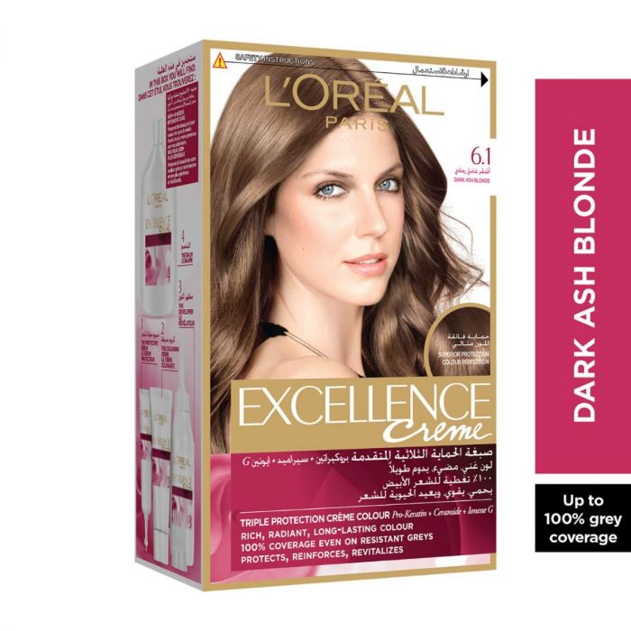 LOREAL EXCELLENCE H/C DARK ASH BLONDE 6.1