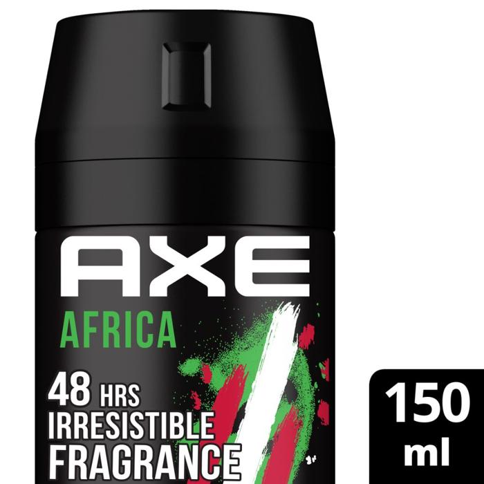 AXE DEP SPRAY AFRICA 48 HES IRRESISTIBLE FRAGRANCE 150ML