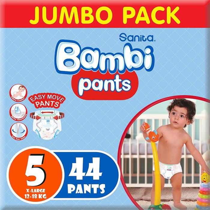 BAMBI PANTS XL NO5  44 Diaper  1 Pack