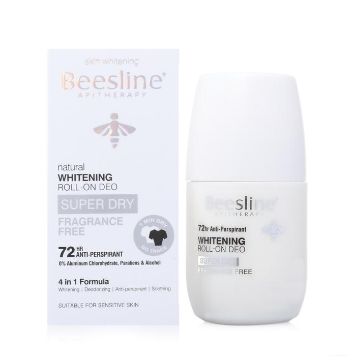 BEESLINE WHITENING ROLL SUPER DRY FRAGRANCE FREE WOMEN 50 ML