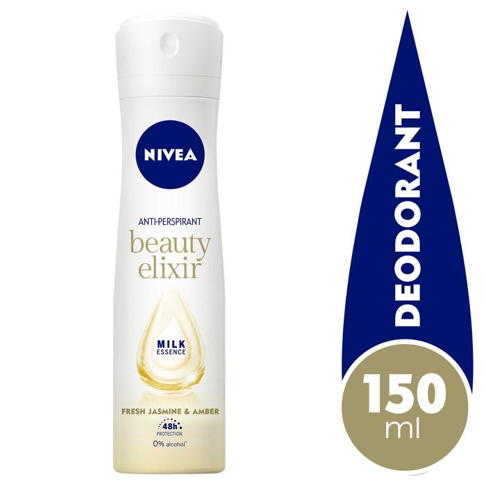 NIVEA DEO SPRAY BEAUTY ELIXIR FRESH JASM And AMBER 150