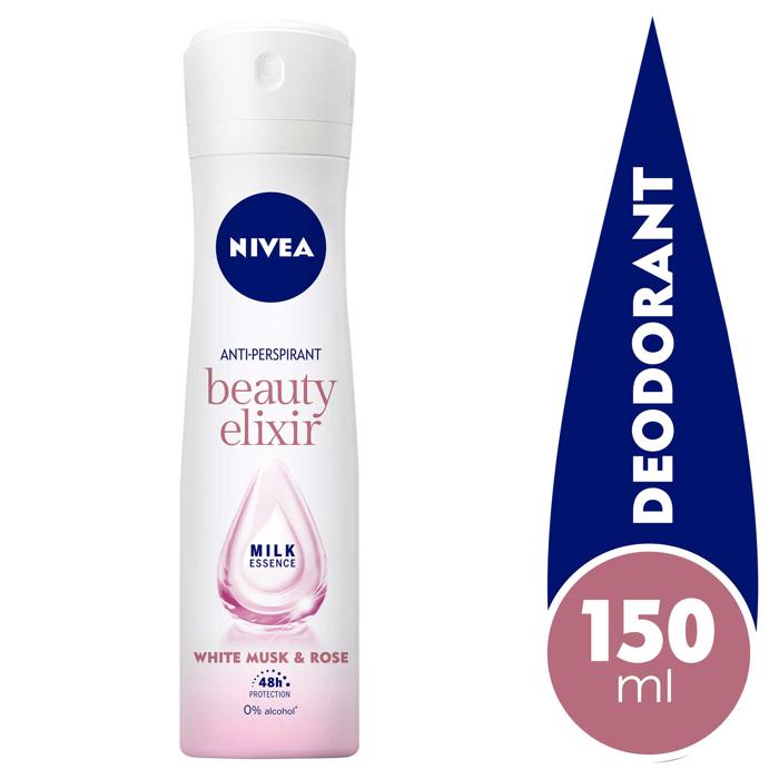 NIVEA DEO SPRAY BEAUTY ELIXIR WHITE MUSK And ROSE 150