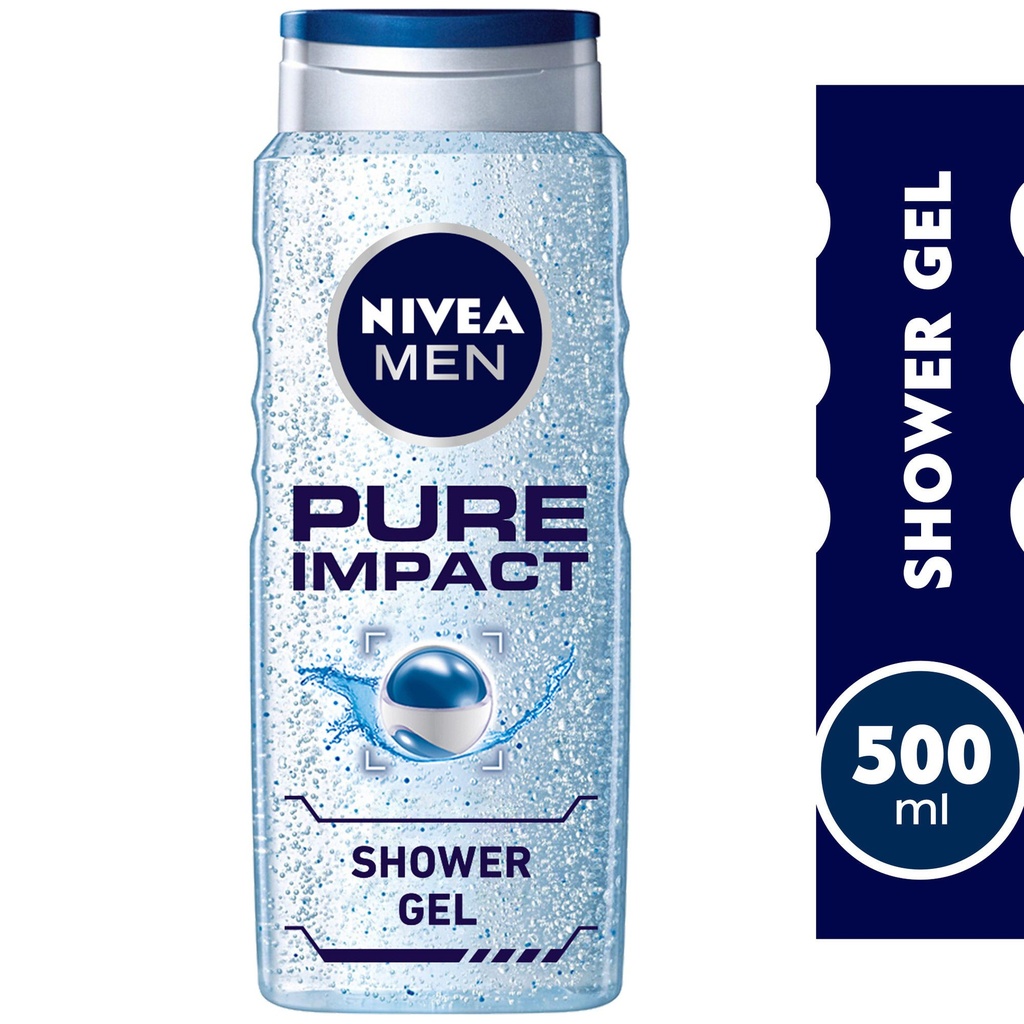 NIVEA FOR MEN PURE IMPACT SHOWER GEL 500 ML 80893