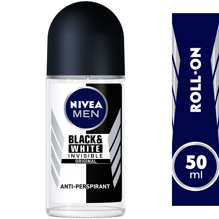 NIVEA MEN INVISIBLE BLACK WHITE ORIGINAL ROLL 50ML