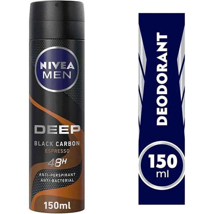 NIVEA SPRAY DEEP BLACK CARBON ESPRESSO150 ML